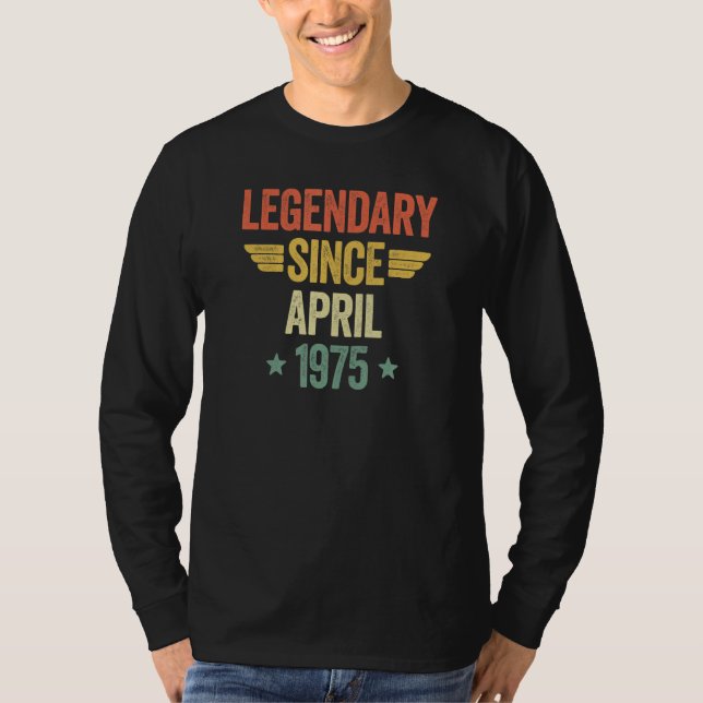 Camiseta Lendário desde abril de 1975 (Frente)