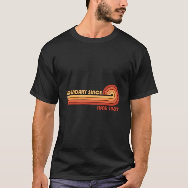 Camiseta Lendário desde junho de 1987 (Frente)