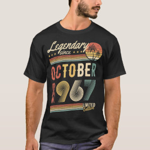 Camiseta Lendário desde outubro de 1967 Parabéns u2013
