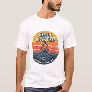 Camiseta Lendário Mestre da Churrasqueira Por Trás da Chama