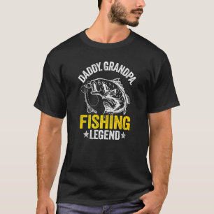Camiseta Lendário Pai Vovô Pescador Papai