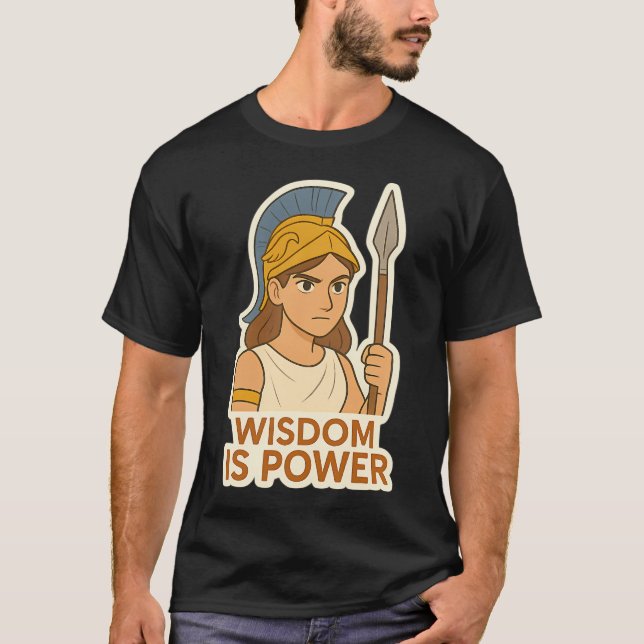 Camiseta lendário Telêmaco, Atena (Frente)