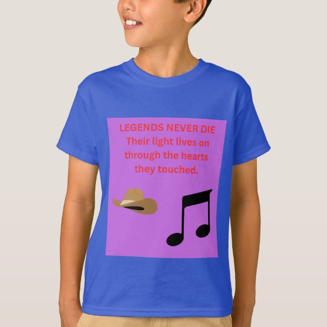 CAMISETA LENDÁRIOS NUNCA MORREM (Frente)
