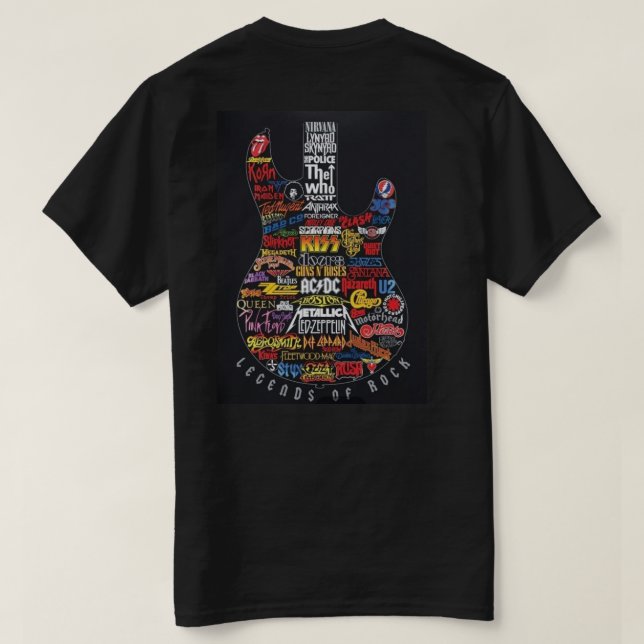 Camiseta Lendas das rochas  (Verso do Design)