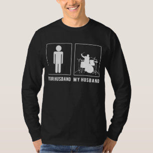 Camiseta Lendas De Drumming Se Unem: Seu Marido, Conheça Me