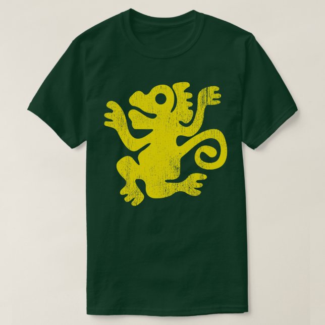 Camiseta Lendas Do Macaco Verde Do Templo Oculto (Frente do Design)
