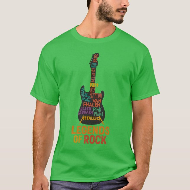 Camiseta Lendas do Rock (Frente)