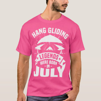 Camiseta Lendas do Voo Livre Nasceram Em Julho Asa Delta