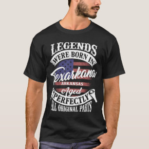 Camiseta Lendas Eram Nasceres No Texarkana Arkansas Classic