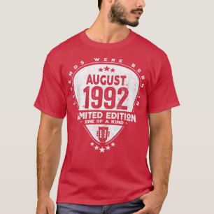 Camiseta Lendas Foram Nasceres Em Agosto De 1992Violão 2086