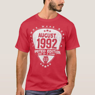 Camiseta Lendas Foram Nasceres Em Agosto De 1992Violão 2086