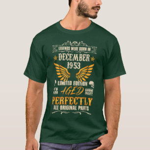 Camiseta Lendas foram Nasceres em dezembro de 1953 - Rock B