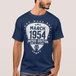 Camiseta Lendas Foram Nasceres Em Março De 1954Violão