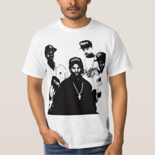Camiseta Lendas icônicas do Hip-Hop N.W.A – Tri Preto e Bra