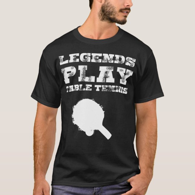 Camiseta Lendas Jogam Tênis de Mesa (Frente)