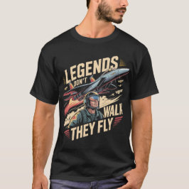 Camiseta Lendas Não Andam, Elas Voam – Avião F-15 Eagle