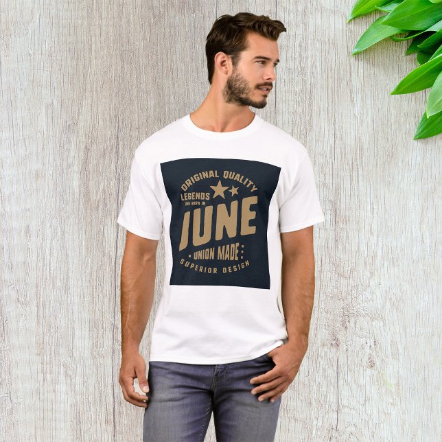 Camiseta Lendas Nascem em Junho Qualidade Original (Criador carregado)