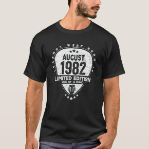 Camiseta Lendas Nasceram Em Agosto de 1982 Guitarra 1
