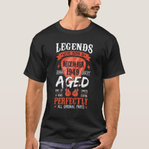Camiseta Lendas Nasceram Em Dezembro De 1949 Palheta De Gu