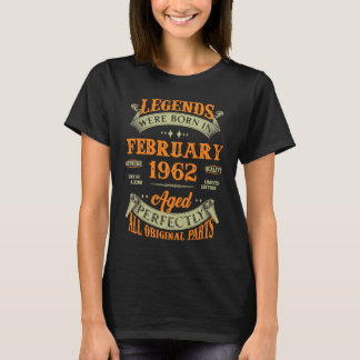Camiseta Lendas Nasceram Em Fevereiro De 1962