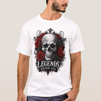 Camiseta lendas nunca morrem