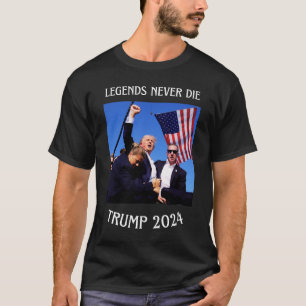 Camiseta lendas nunca morrem de trump 2024