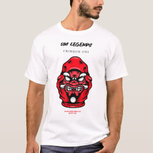 Camiseta Lendas Oni – Oni Carmesim Arquivo BurnCorpo