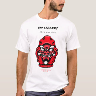 Camiseta Lendas Oni – Oni Carmesim | Arquivo BurnCorpo