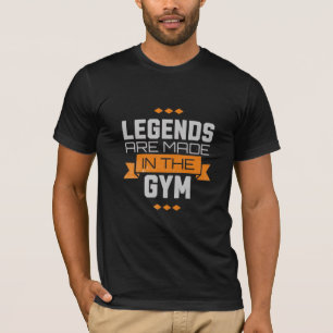 Camiseta Lendas são feitas no ginásio - ganham cada represe