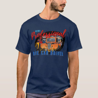 Camiseta lendas semiprofissionais fingem ser piloto de carr