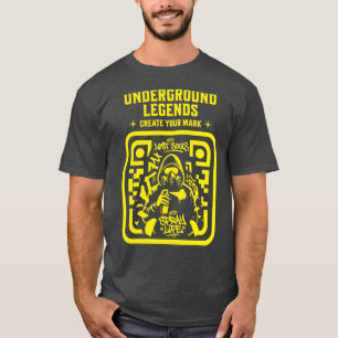 Camiseta Lendas Subterrâneas – Moda de Rua Gráfica de Pulve