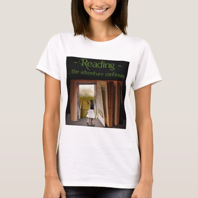 Camiseta Lendo, a aventura continua (Frente)