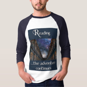 Camiseta Lendo, a aventura continua