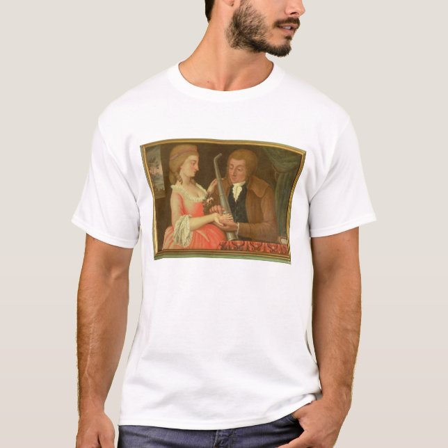 Camiseta Lendo a palma (óleo em canvas) (Frente)