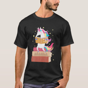 Camiseta Lendo Biblioteca Unicórnio Ler Livros Lover Leitu