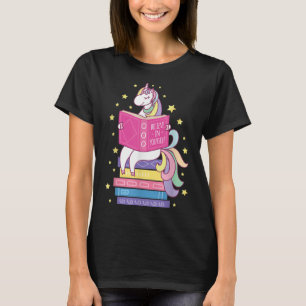 Camiseta Lendo Biblioteca Unicórnio Ler Livros Lover Leitur