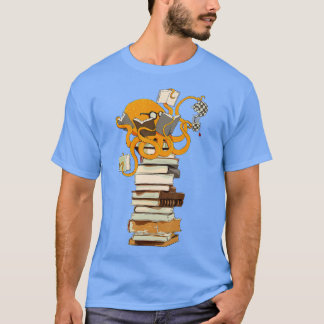 Camiseta Lendo café de polvo e presente de livros