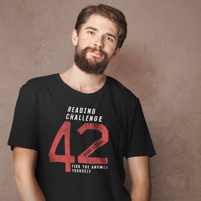Camiseta Lendo Desafio 42 A Última Resposta T-Shirt (Criador carregado)