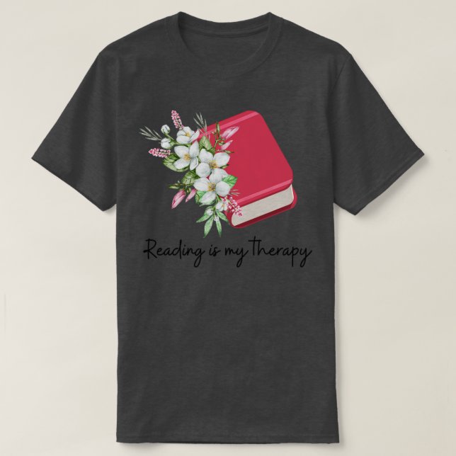Camiseta Lendo é minha terapia 19 (Frente do Design)