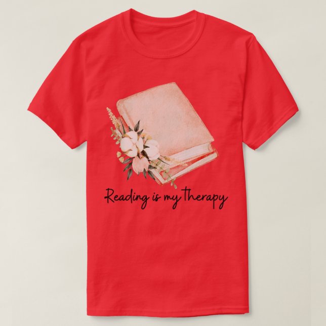 Camiseta Lendo é minha terapia 59 (Frente do Design)