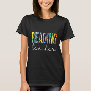 Camiseta Lendo O Dia De Apreciação Do Tie Dye Do Professor