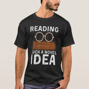 Camiseta Lendo uma ideia tão nova, Bookworm Reader Booklove