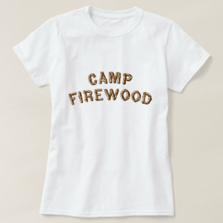 Camiseta Lenha do acampamento