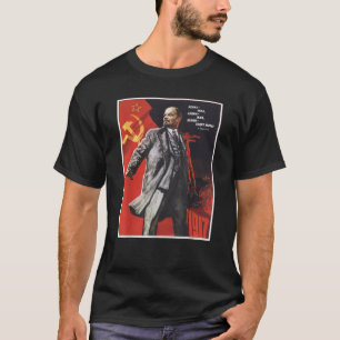 Camiseta Lenin Forever Vintage USSR Retro Soviético Poster