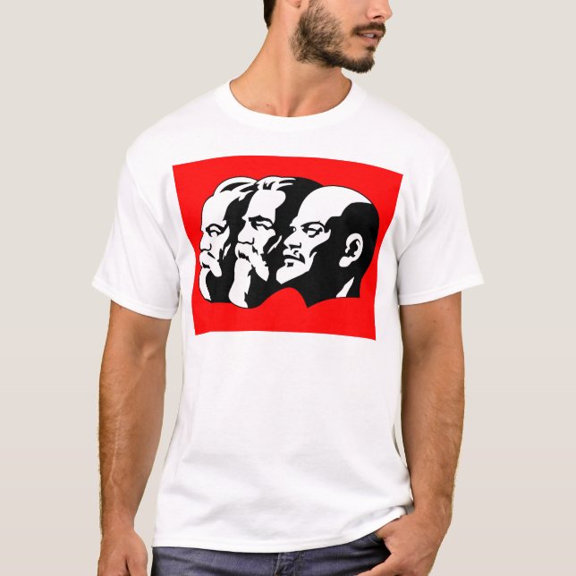 Camiseta Lenin, Marx, Engels, Soviet Union, Communism (Frente)