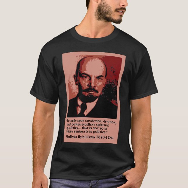 Camiseta lenin na política (Frente)