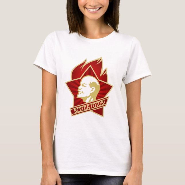 Camiseta Lenin, URSS, CCCP, União Soviética, Comunismo (Frente)