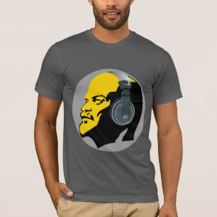 CAMISETA LENINA MODERNA POP COM ILUSTRAÇÃO DE FONES DE OU