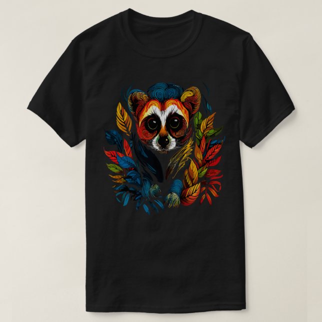 Camiseta Lenta Loris (Frente do Design)