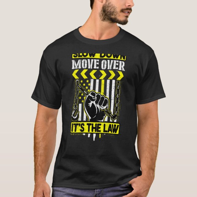 Camiseta Lentamente para baixo, é a lei (Frente)